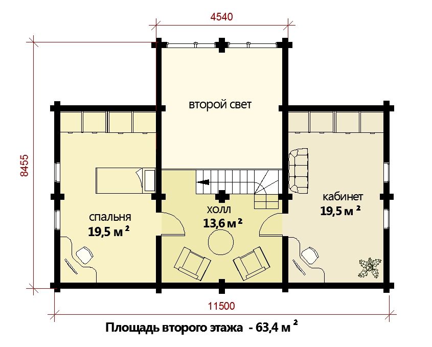 Планы домов со вторым светом