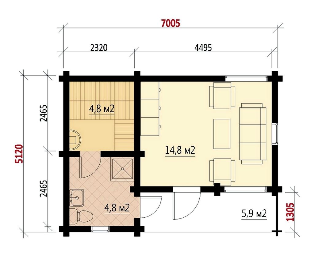 Täysikuu-sauna - Kastelli i 2024